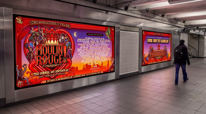 Moulin Rouge! El musical – Campaña de verano en las pantallas del metro