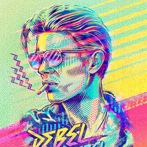 Illustration of David Bowie