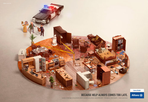 Escena 3D ilustración ayuda policial
