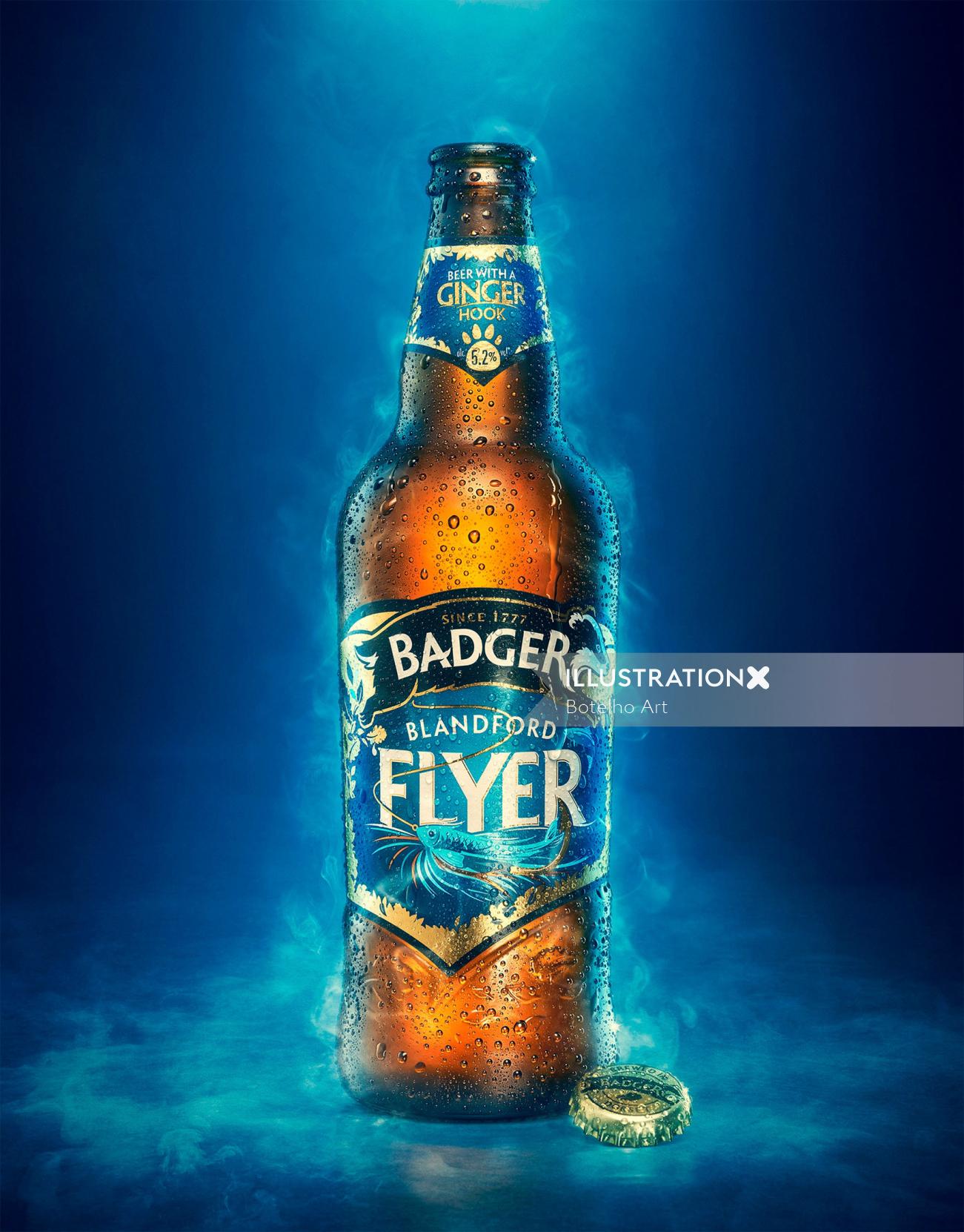 retouch packaging photography Badger Bee