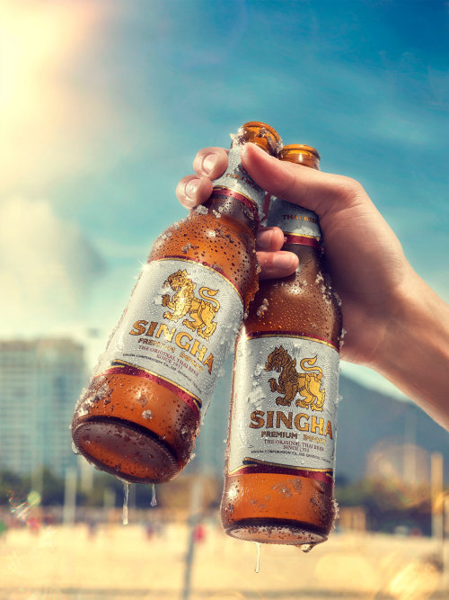retouch packaging photography Thai Beer
