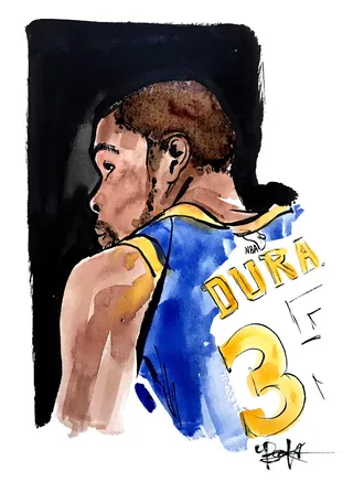 Kevin Durant Watercolor Art