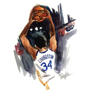 Watercolour Painting of Shaun Livingston