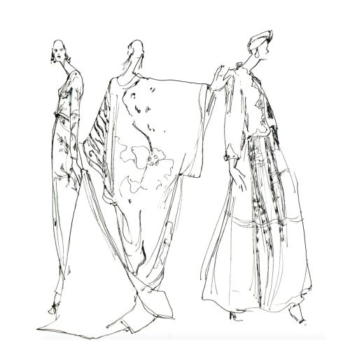 Line artwork for fashion wear design