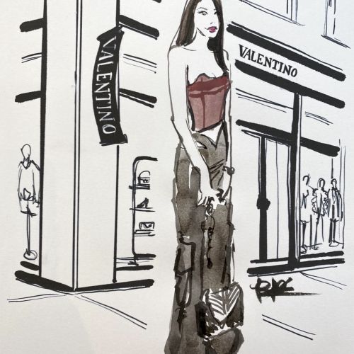 Briana Kranz Live Event Drawing Fashion