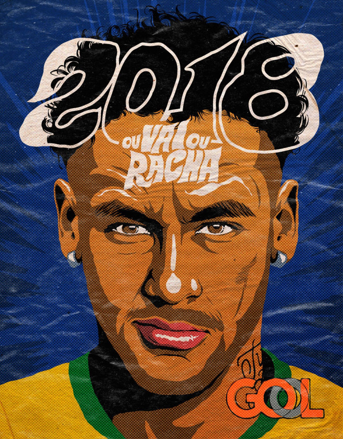 Jogador de futebol Neymar Jr para capa da revista Inflight