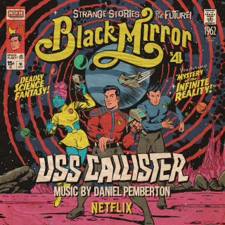 Black Mirror : couverture de l&#39;album de style bande dessinée USS Callister