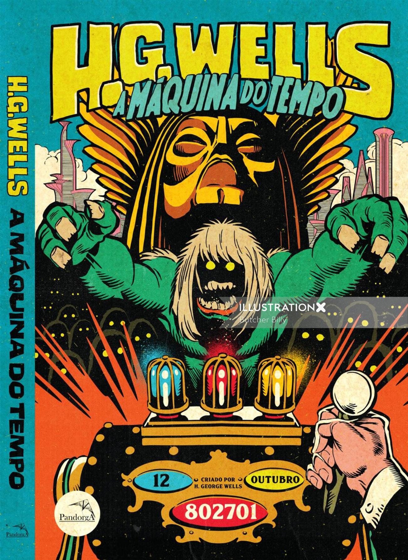H.G. Wells's A Maquina Do Tempo book box, designed by Butcher Billy