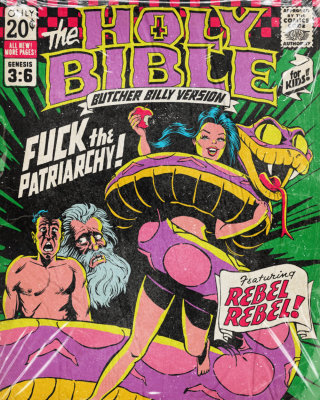 The 21 Holy Bible paintings by Butcher Billy are a blasphemous NFT series