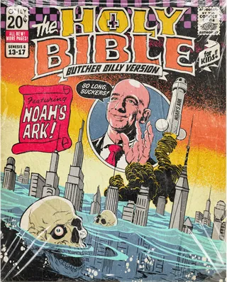 Butcher Billy's 21 blasphemous NFT Holy Bible artwork