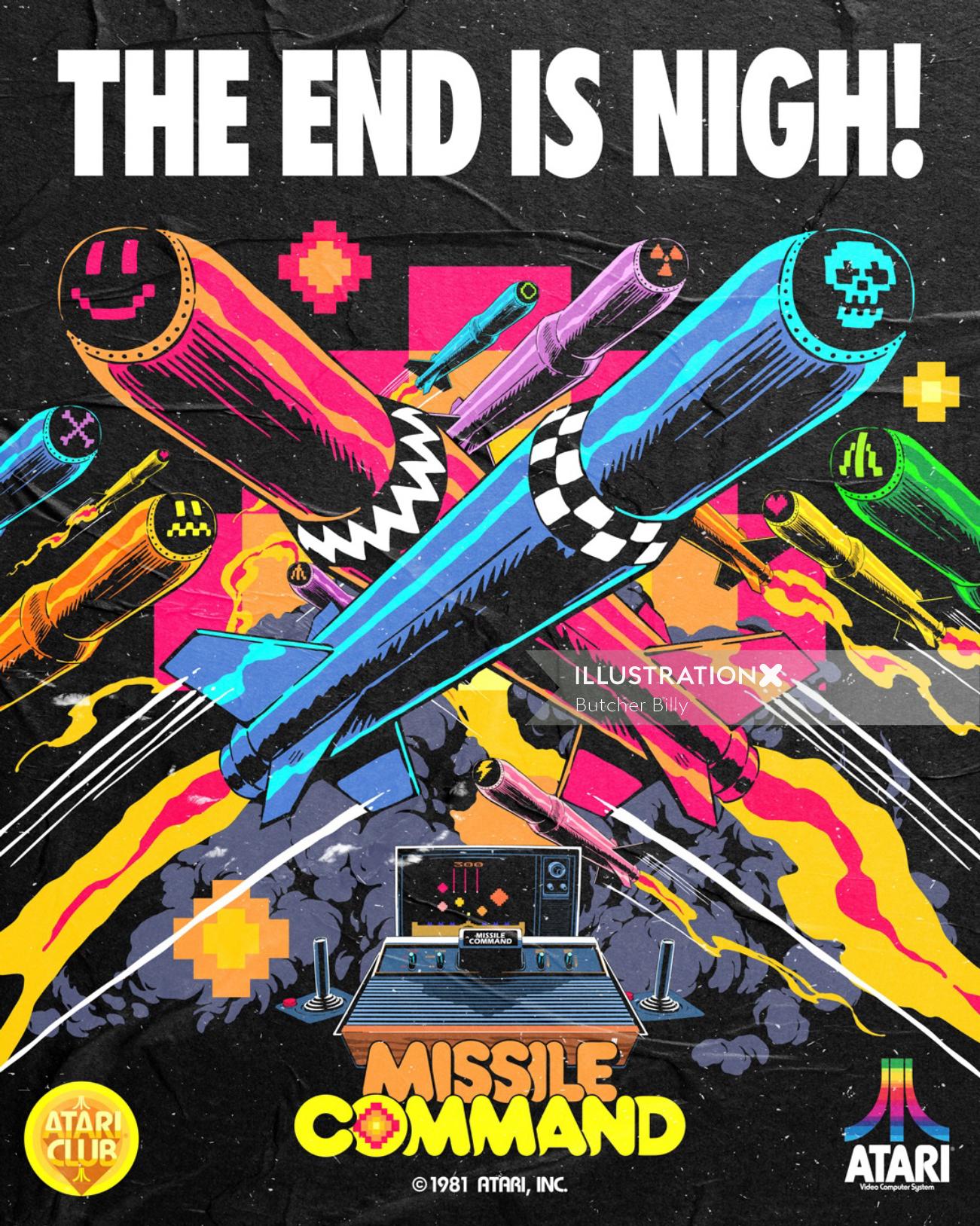 The End is Night! - Missile Command nft art