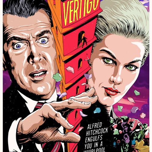 Butcher Billy's poster for Alfred Hitchcock's masterpiece, Vertigo (1958).