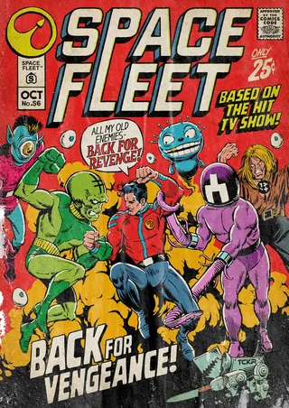 Vintage comic book Space Fleet no 56 cover