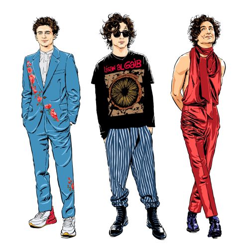 Three young men with diverse, stylish outfits by Butcher Billy