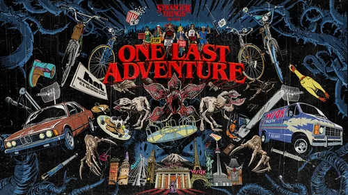 Stranger Things One Last Adventure poster illustration by Butcher Billy