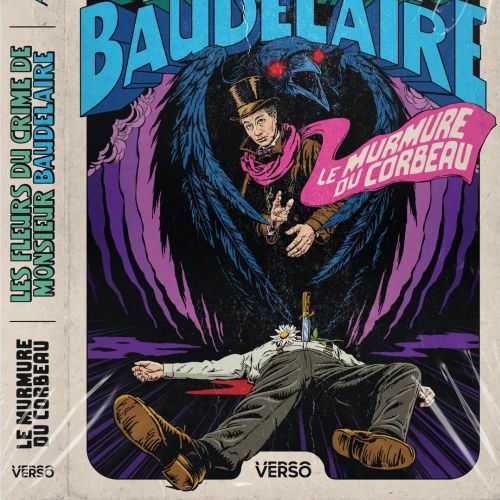 Dramatic book cover with man and dark figure, artwork by Butcher Billy