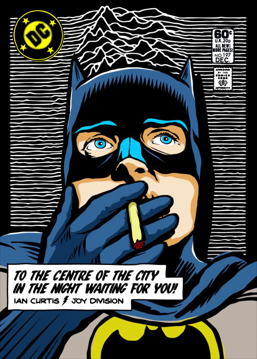Ilustração da cultura pop de Batman
