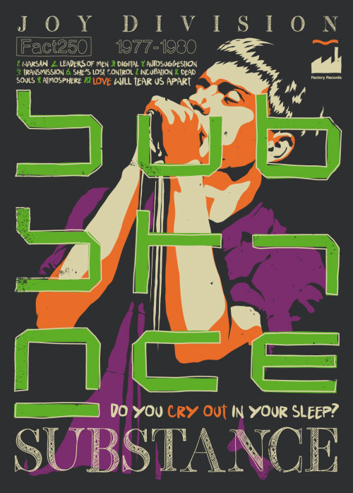 Affiche musicale de Substance de Joy Division