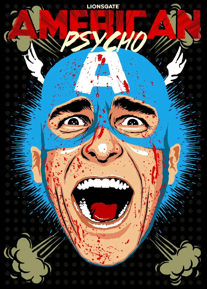 Retro Illustration of American Psycho