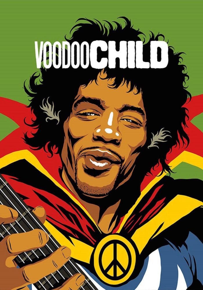 Arte retrô de Jimi Hendrix: Voodoo Child