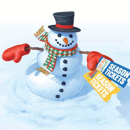 3d / cgi rendering snow man
