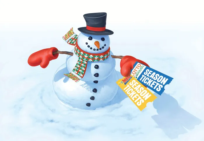 3d / cgi rendering snow man
