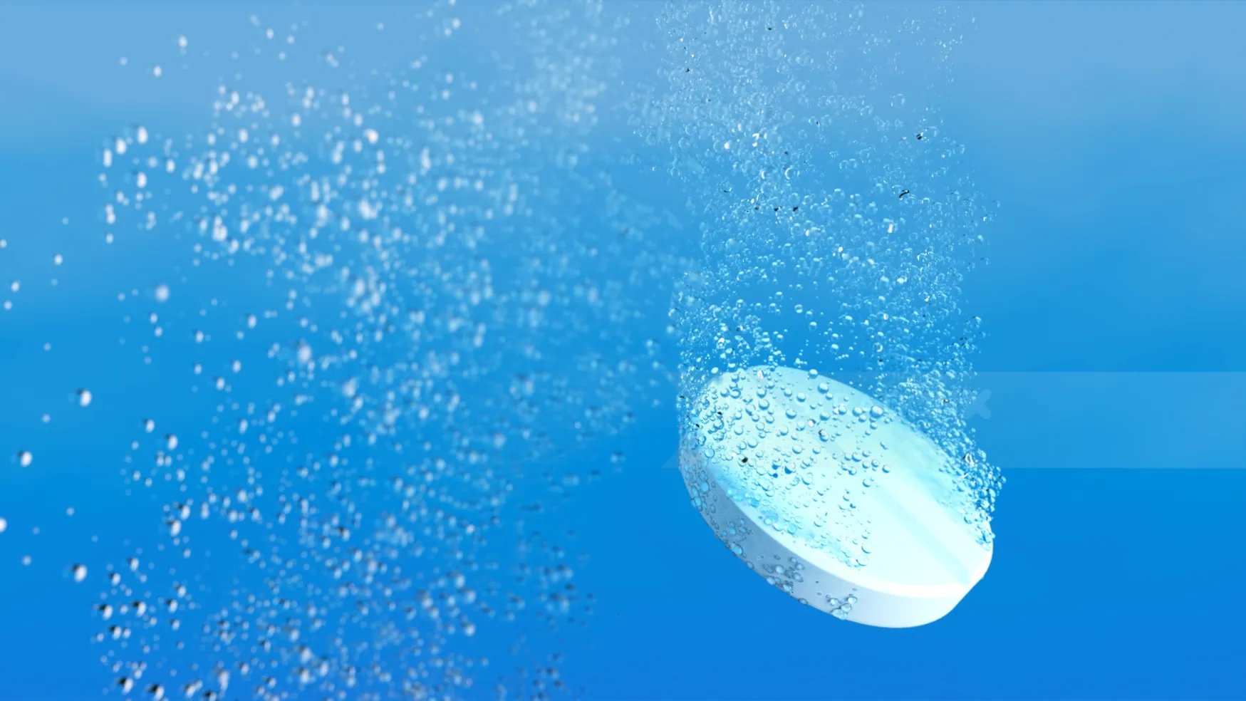 3d / cgi melting tablet
