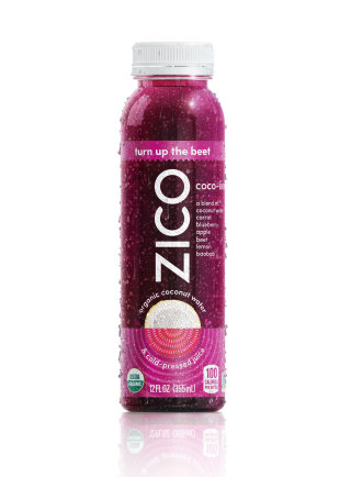 Zico coconut water packaging illustration