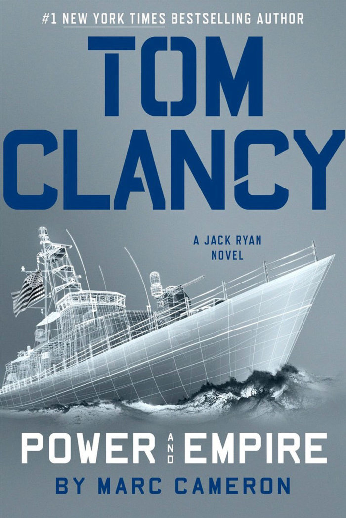 3d / cgi rendering Tom Clancy Novel cover
