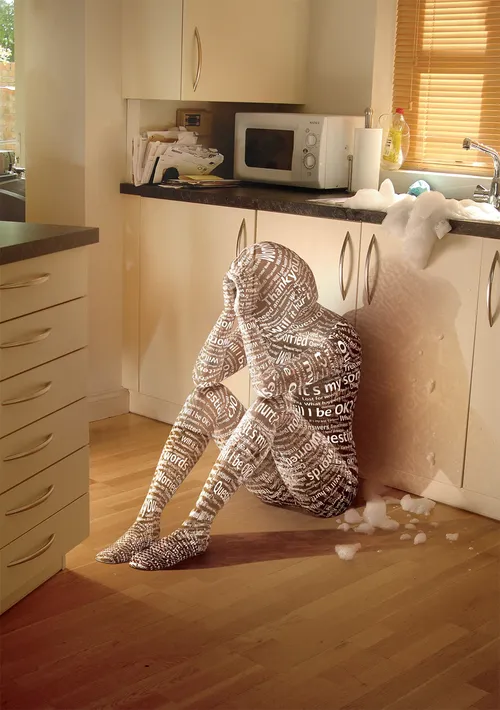 typography on human body
