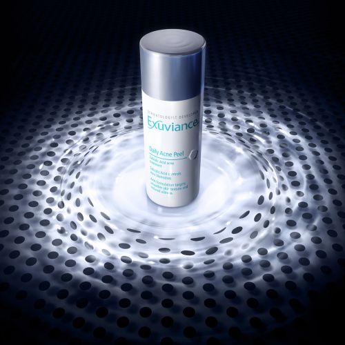 2D illustration for Exuviance dermatology product