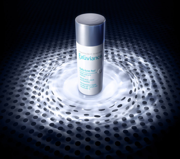 2D illustration for Exuviance dermatology product