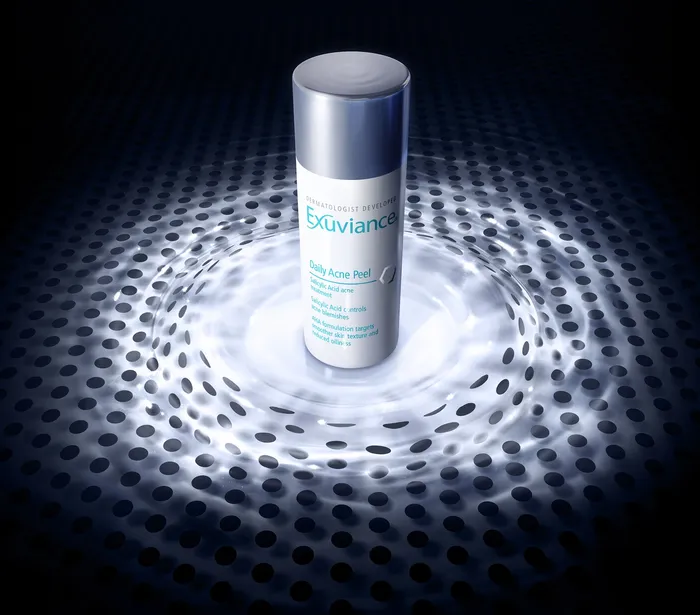 2D illustration for Exuviance dermatology product