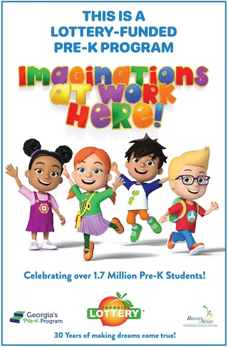 Illustration of diverse kids with colorful imagination text by CUBE