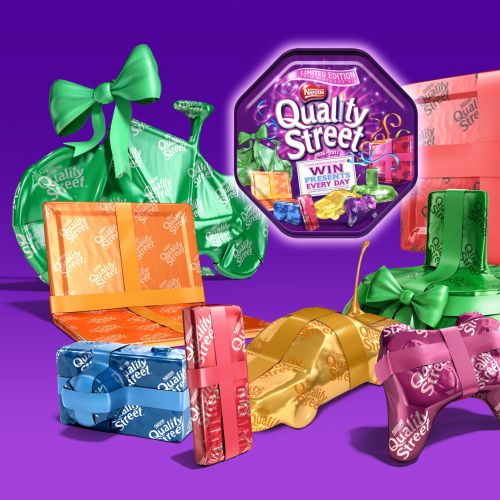 Seasonal packaging illustration for Nestle Quality Street
