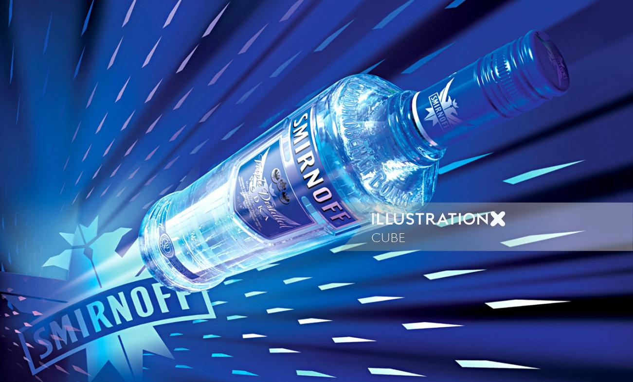 Ilustração do produto para a promoção Smirnoff Vodka