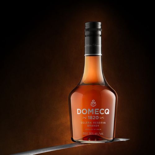 Domecq brandy product illustration for promo 