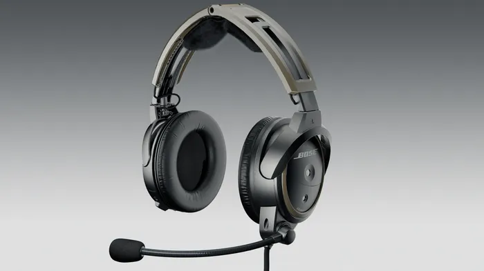 realistic BOSE A20 Aviation headset