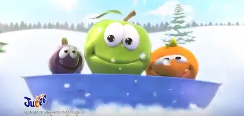 Sledging advertising animation for Nick