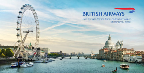 Affiche architecturale pour British Airways