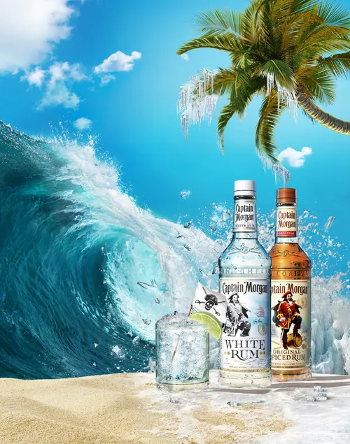 Packaging illustration for Captain Morgan ad campaign