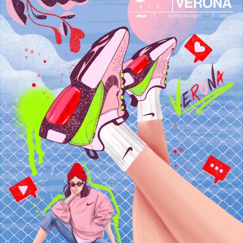 Nike air max Verona shoe advertising poster 