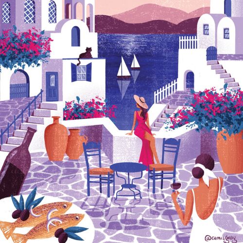 Camila Gray Places & Locations Illustrator from Brazil