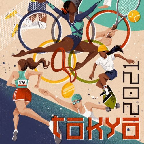 Olympics sports poster created by Camila Gray