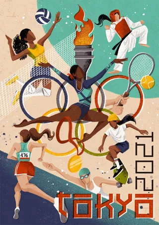 Olympics sports poster created by Camila Gray