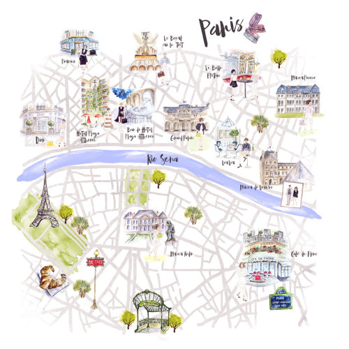 Paris map

