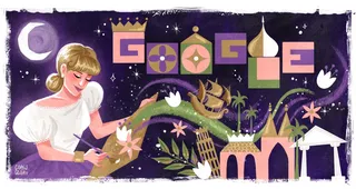 Camila illustrates Google Doodle of Mary Blair