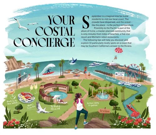 Irvine / Newport Beach map design