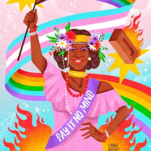 Contemporary portrait of Marsha P. Johnson