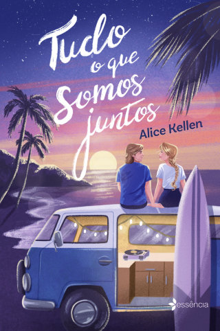 Enfeitando a capa do livro "Tudo o que estamos juntos"